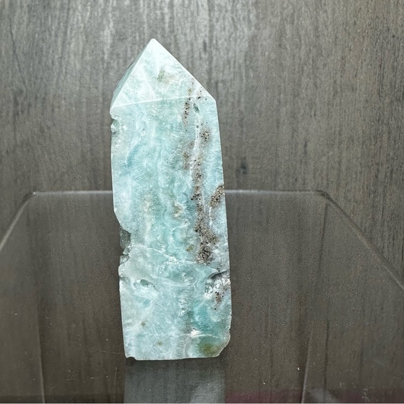 Blue Aragonite Crystal Stone Tower Point
Please see photos for measurements - Picture 6 of 10